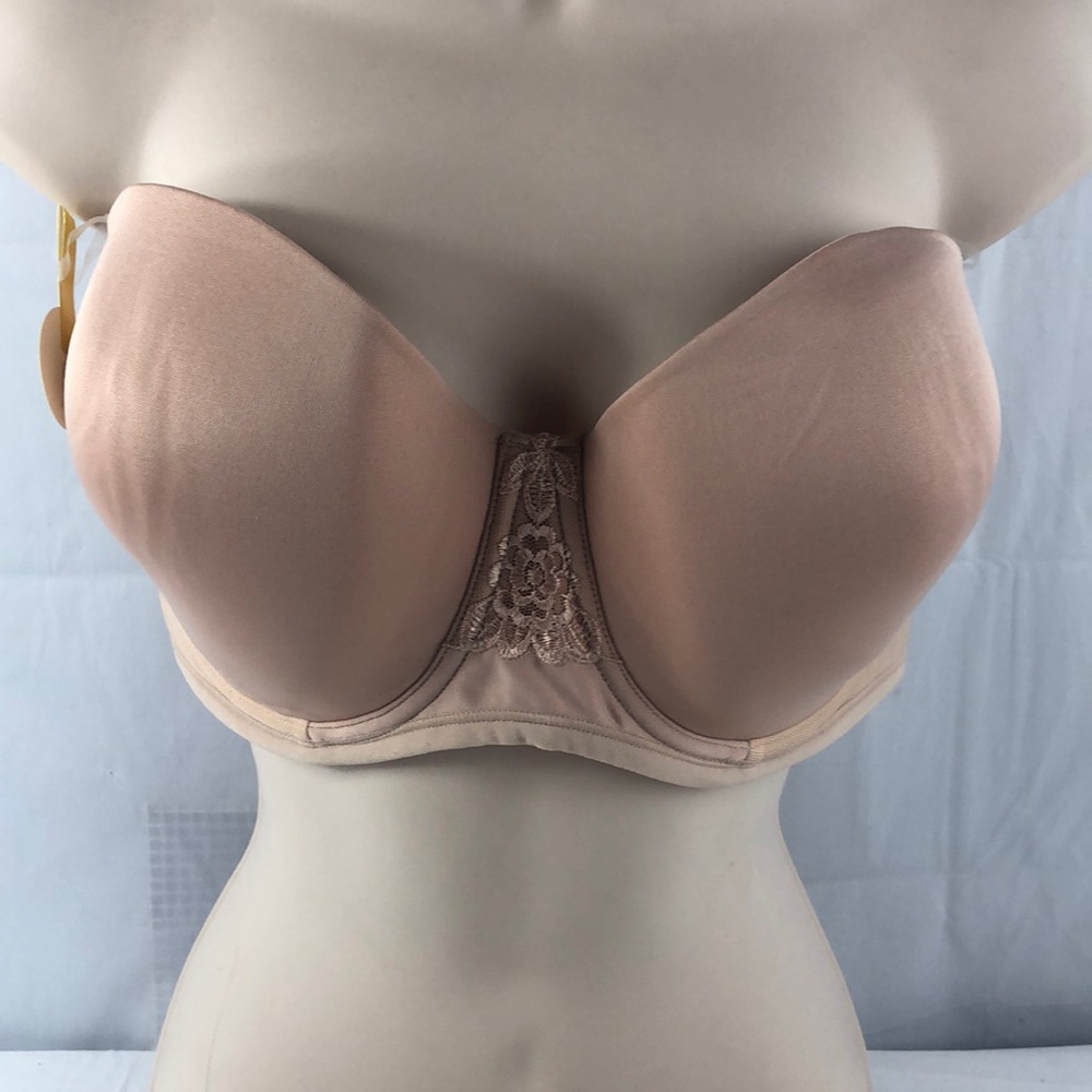 New Vanity Fair strapless back smoothing bra 38D